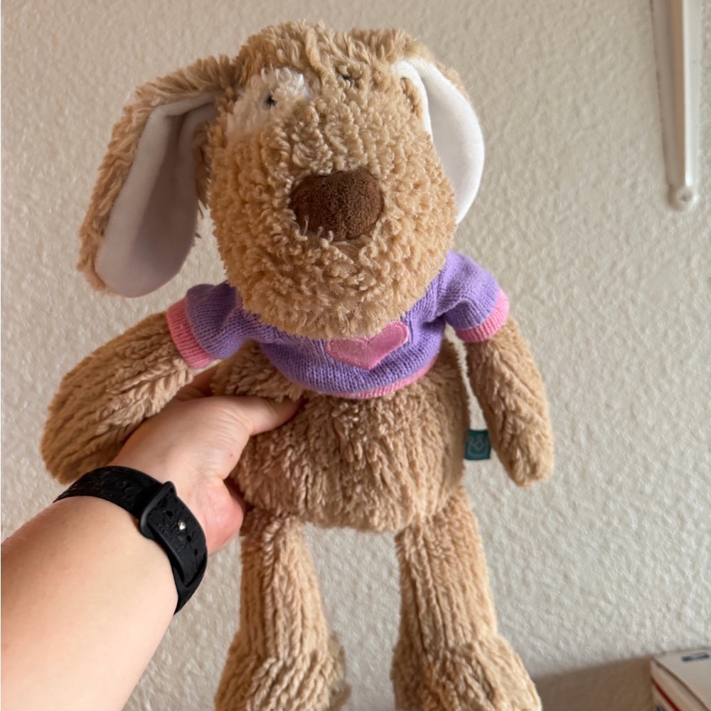 Manhattan Toy Company Adorables Dog Puppy With Heart Shirt Plush Stuffed Animal